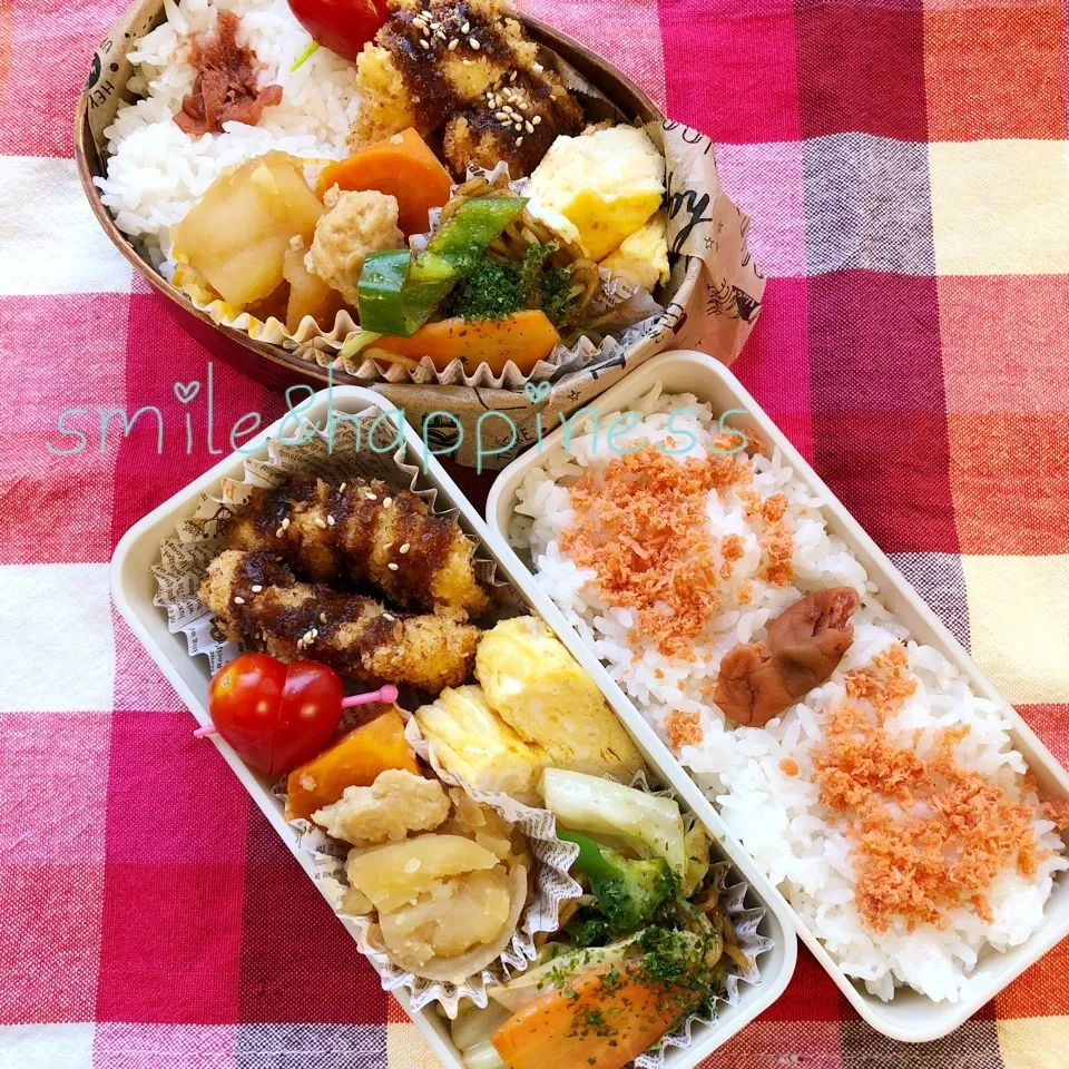 Snapdishの料理写真:長女弁当💞私弁当💞(切ない夏...)|Rie Naganoさん