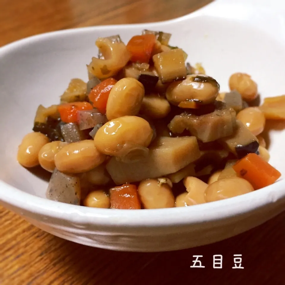 ほっとする味わい「大豆の五目煮」|かずぴょんさん