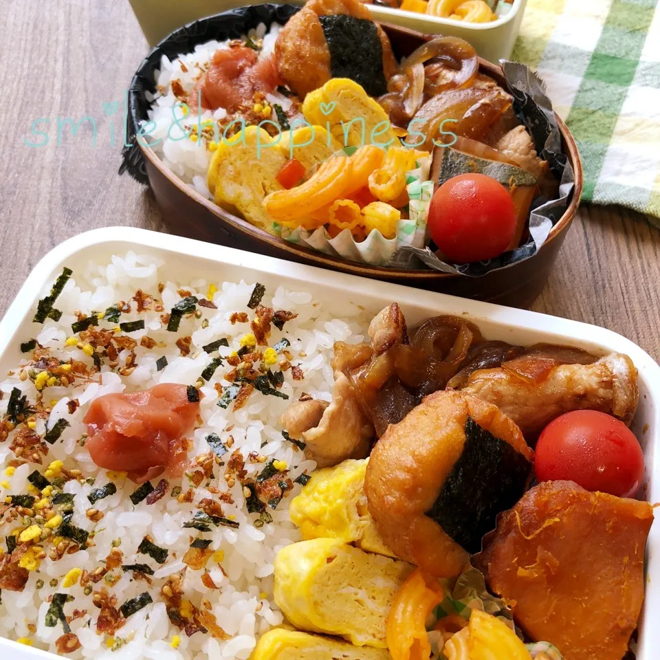 Snapdishの料理写真:全員弁当💞|Rie Naganoさん