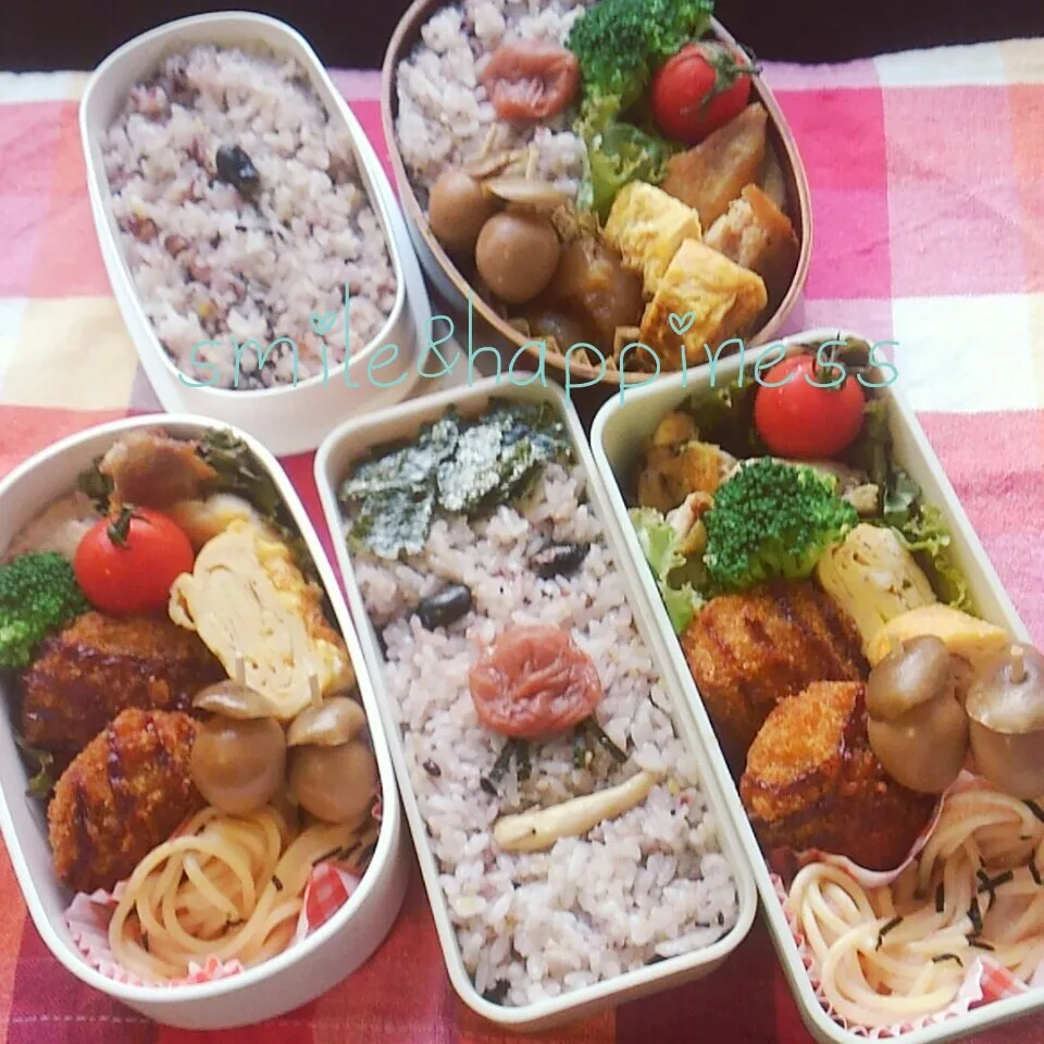 Snapdishの料理写真:娘達弁当💕私私弁当💕(やってきました)|Rie Naganoさん