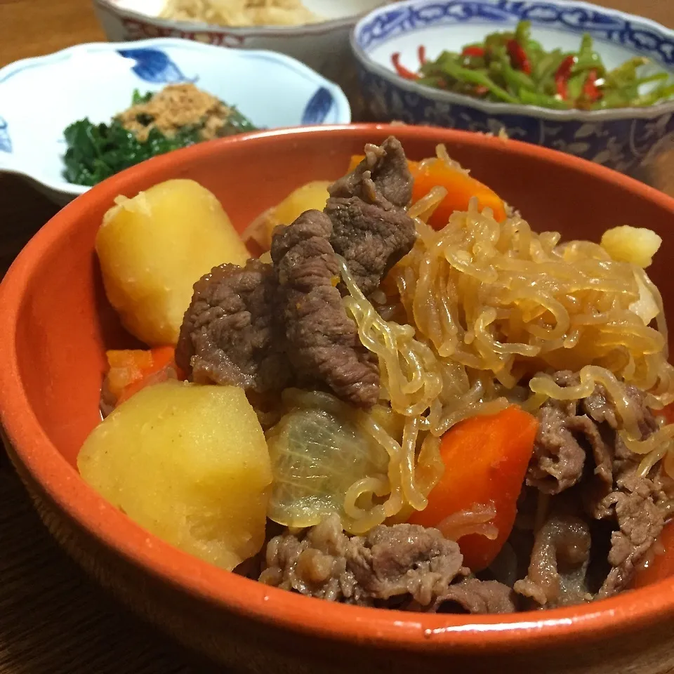 ホクホク「肉じゃが」で夕飯|かずぴょんさん