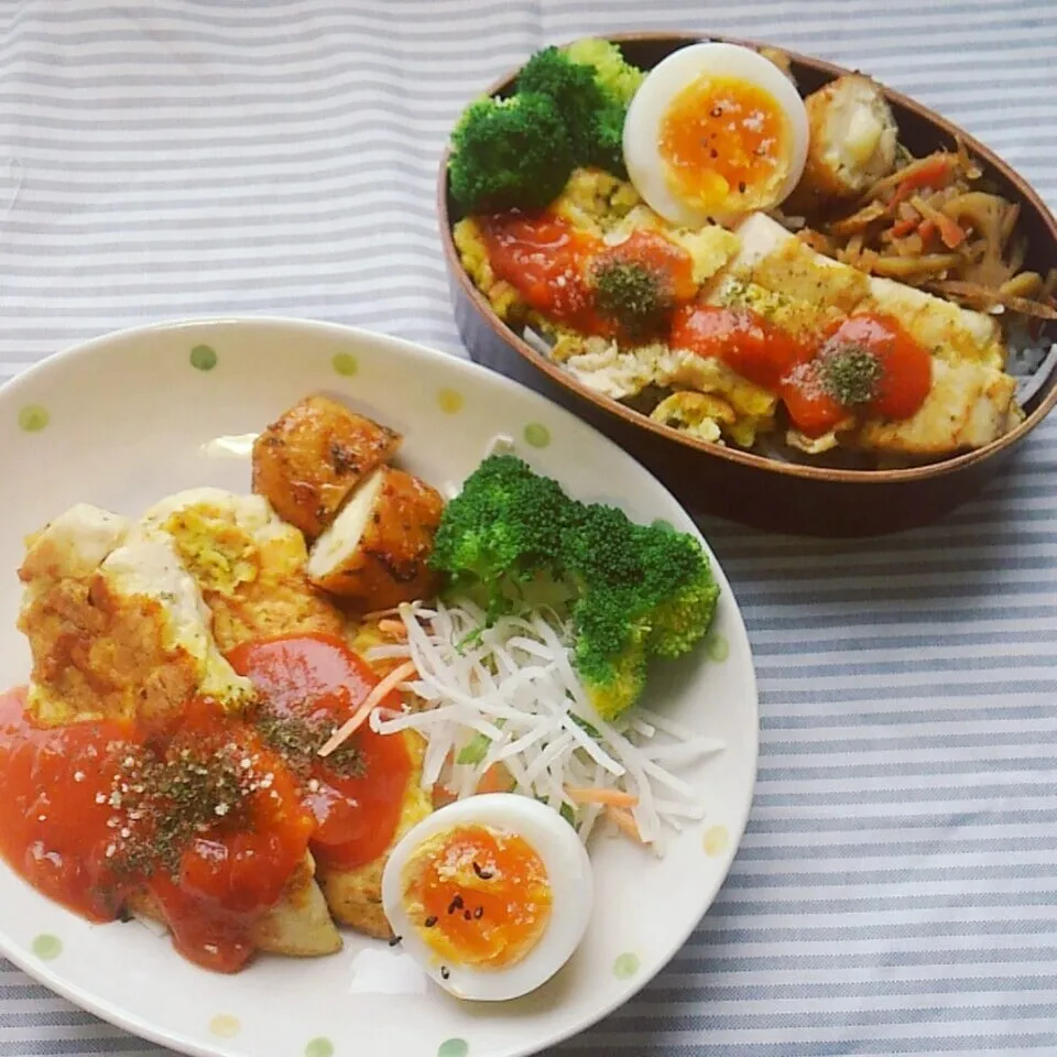 Snapdishの料理写真:私弁当💕娘お置きランチ(いままで)|Rie Naganoさん