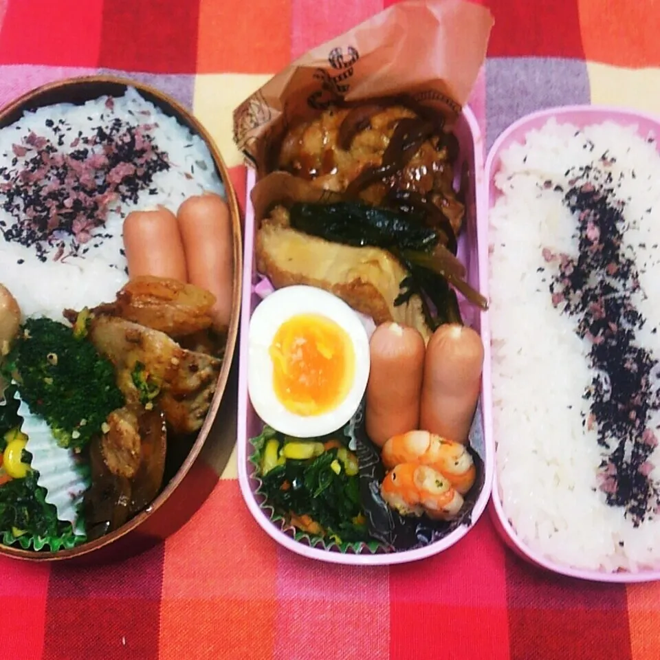 Snapdishの料理写真:娘弁当💕私弁当💕(お天気が荒れる？！)|Rie Naganoさん