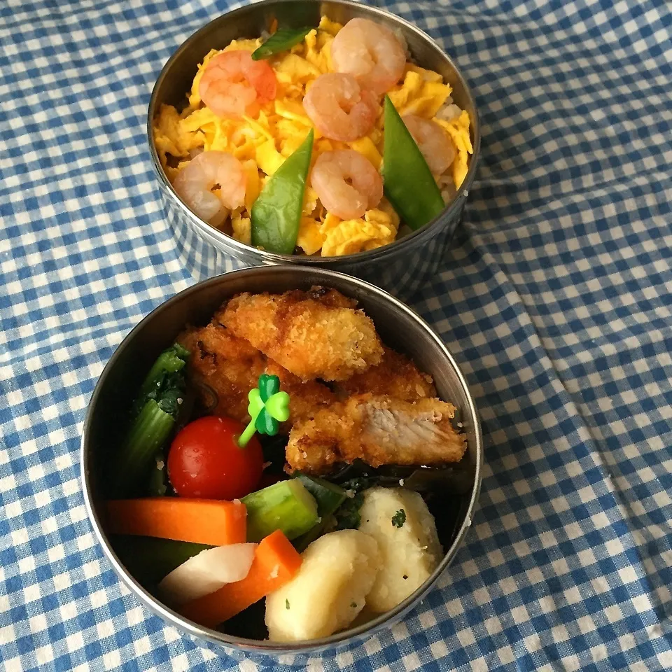 ちらし寿司・一口カツのお弁当|かずぴょんさん