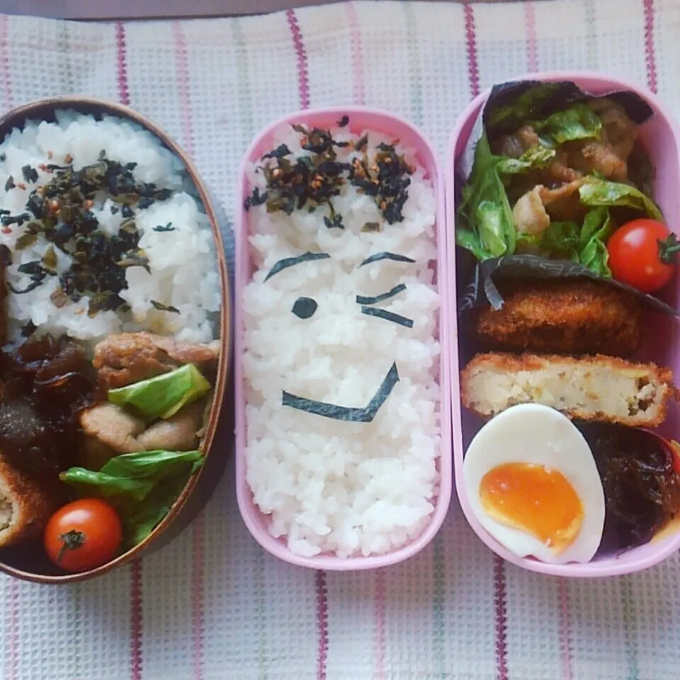 Snapdishの料理写真:娘弁当💕私弁当💕(君の名は・・・)|Rie Naganoさん