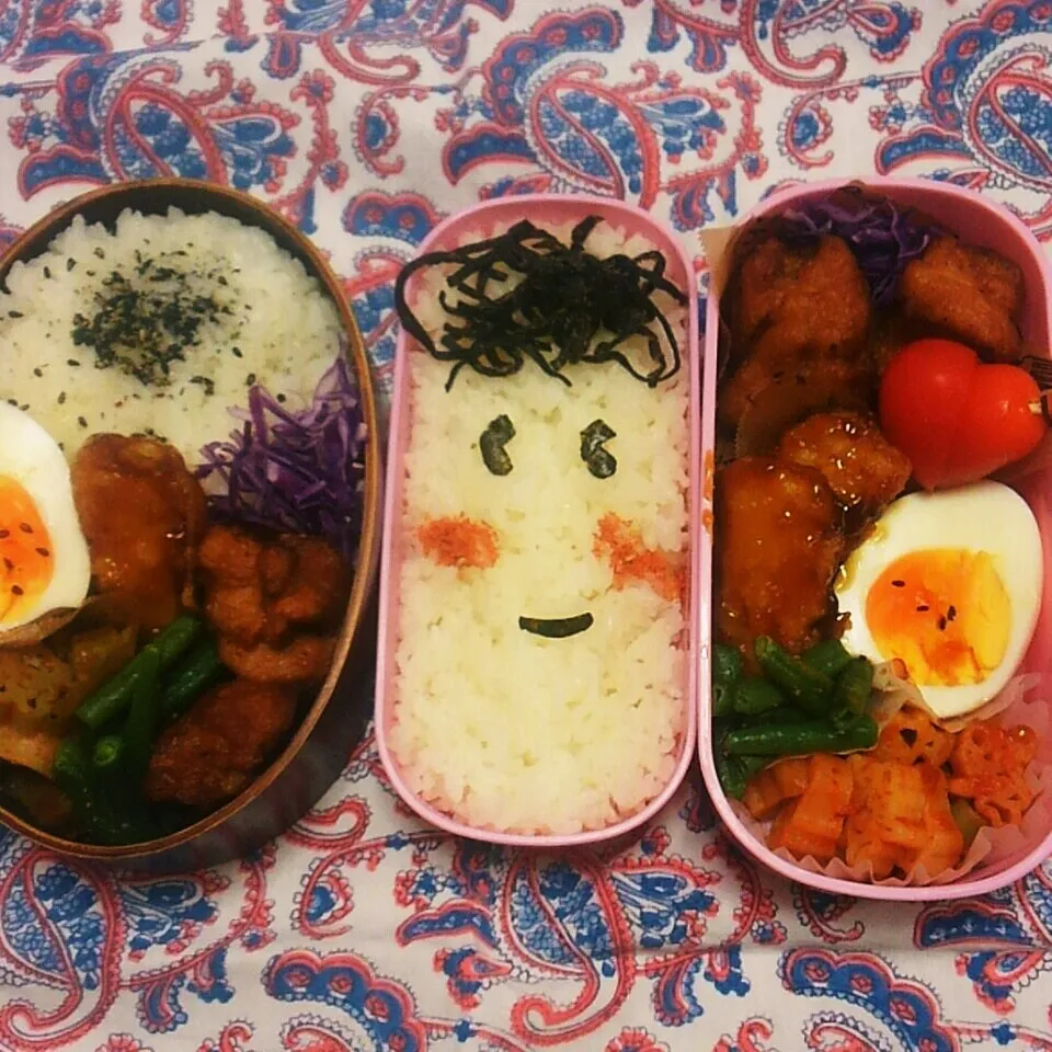 Snapdishの料理写真:娘弁当💕私弁当💕(楽しみ)|Rie Naganoさん