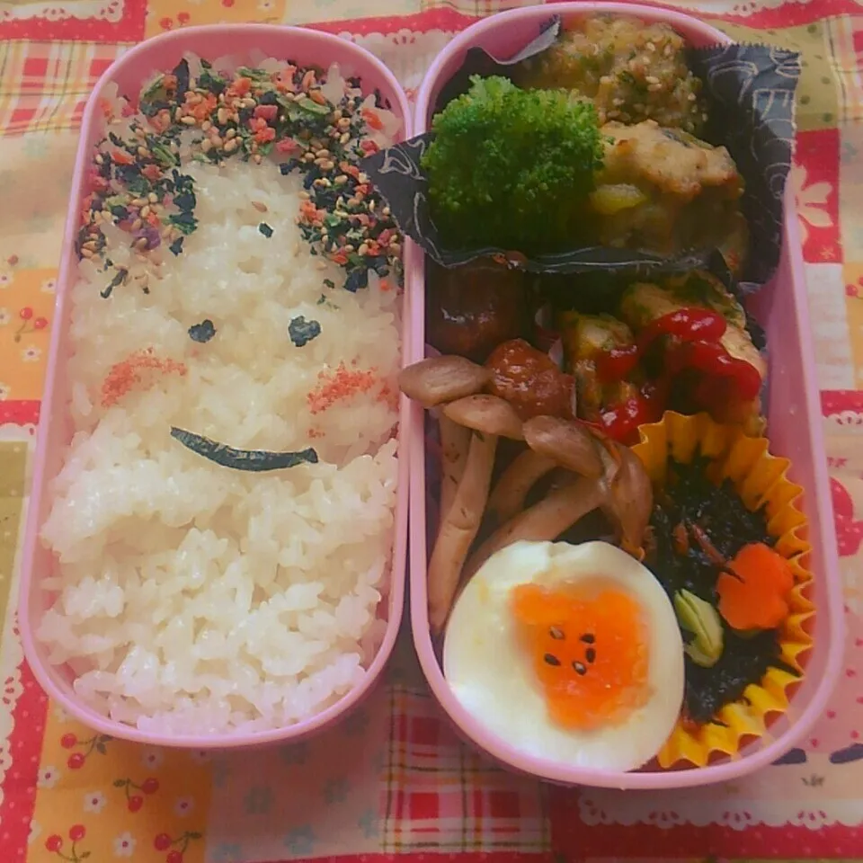 Snapdishの料理写真:娘弁当💕(文化祭&旗振り)|Rie Naganoさん