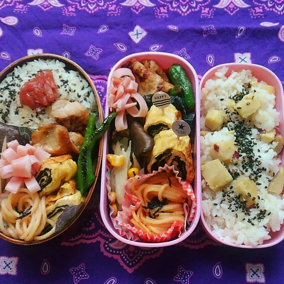 娘弁当💕私弁当💕(今日もさつまいもご飯♡)|Rie Naganoさん