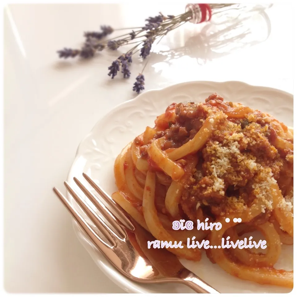 ʚ 私のお気に入り簡単 美味しい ミートうどん ɞ|ヒロさん