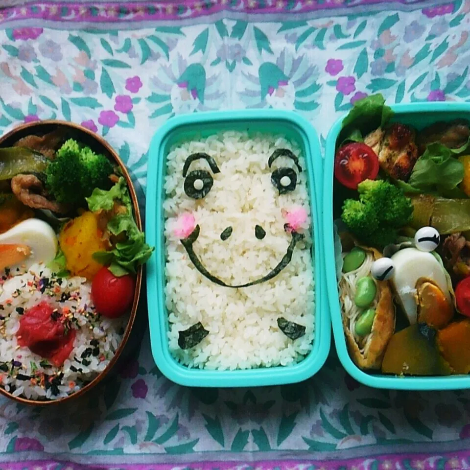 娘弁当💕私弁当💕(何か？！)|Rie Naganoさん