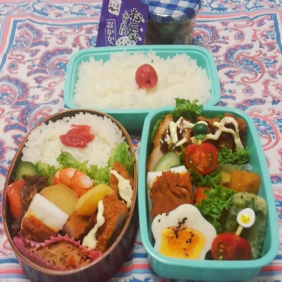 Snapdishの料理写真:娘弁当💕私弁当💕(すき間がある～)|Rie Naganoさん