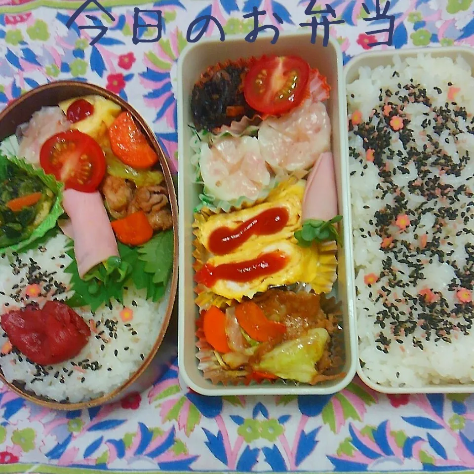 Snapdishの料理写真:娘弁当💕私弁当💕|Rie Naganoさん