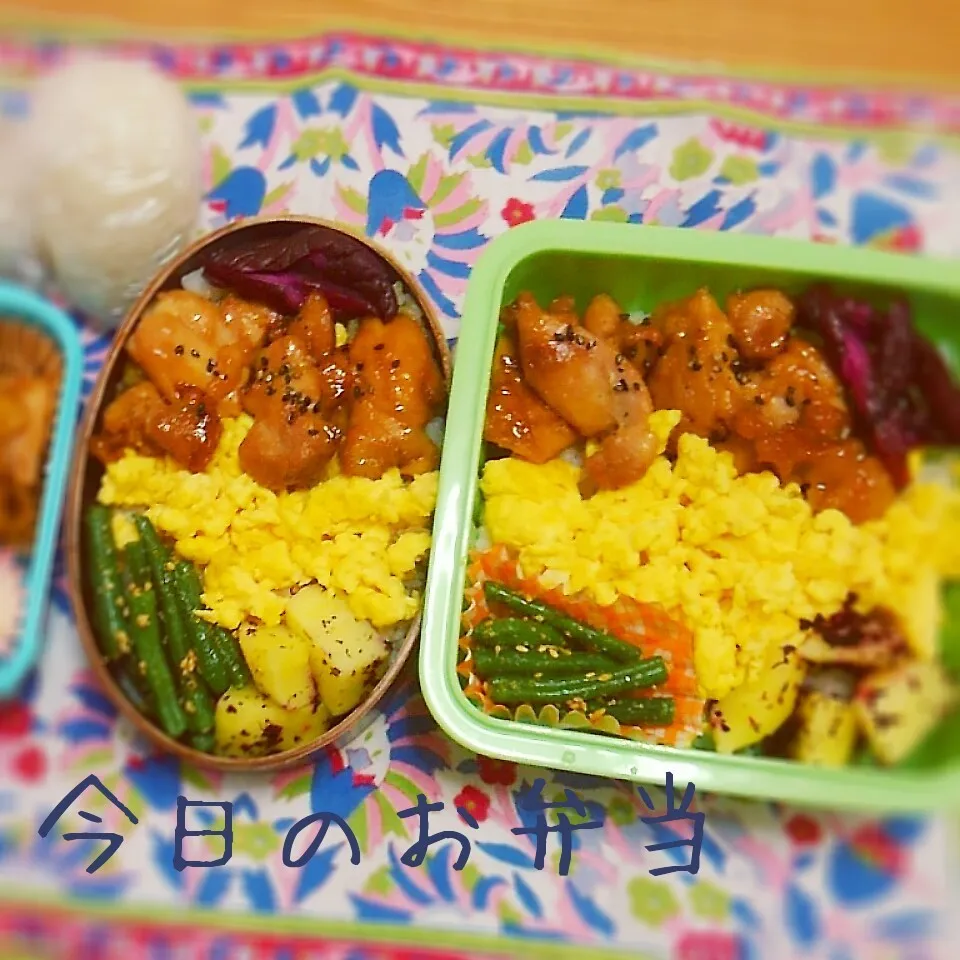 娘弁当💕まげワッパ私弁当。そして旦那弁当|Rie Naganoさん