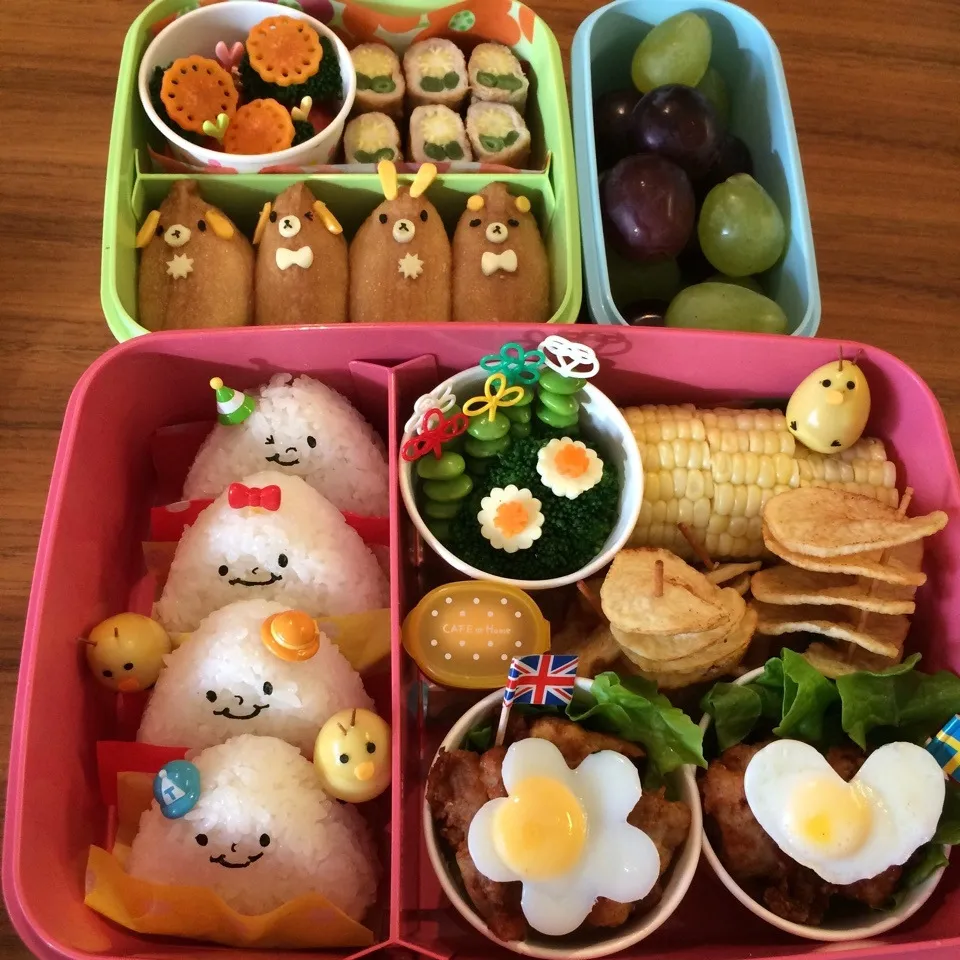 Snapdishの料理写真:幼稚園の運動会お弁当|よしこ虫さん