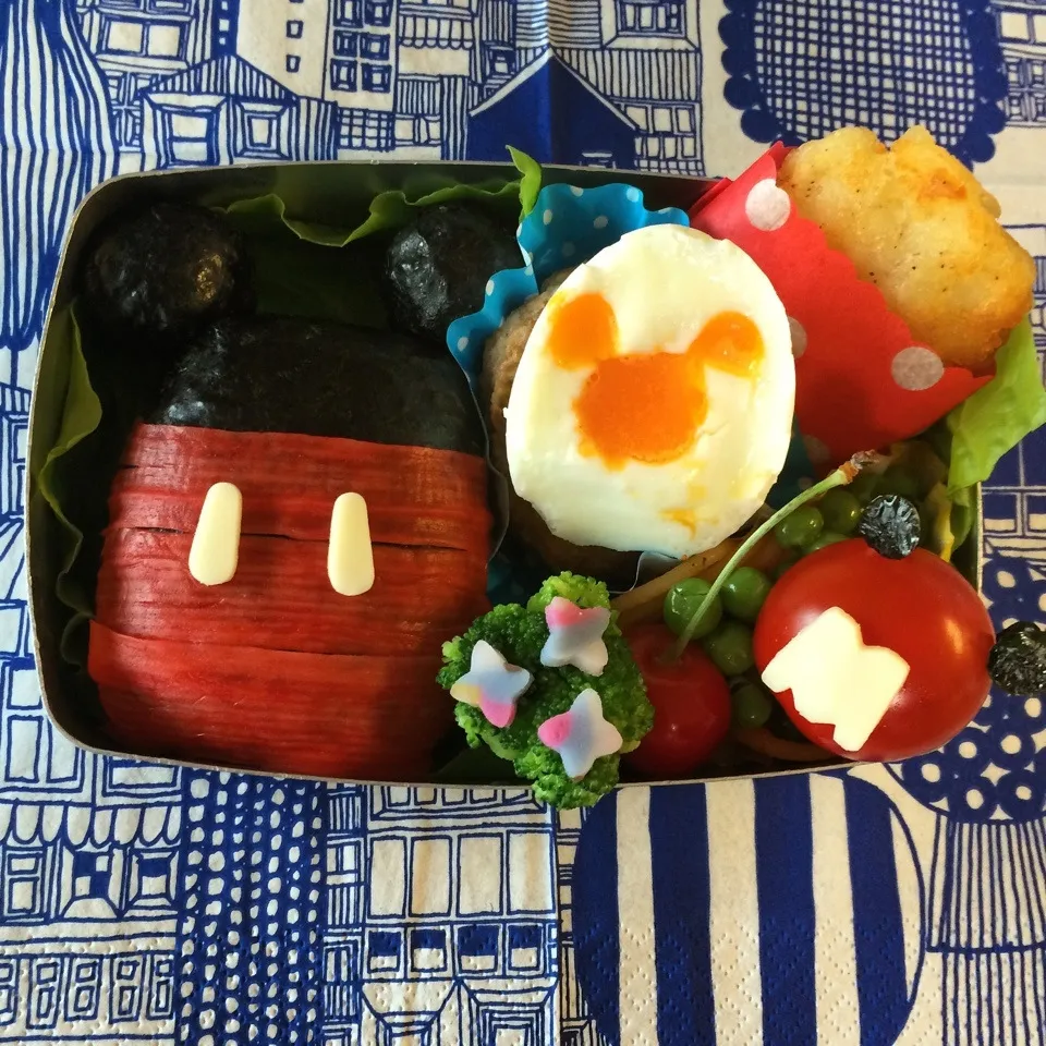 ミッキー づくし弁当 キャラ弁|よしこ虫さん