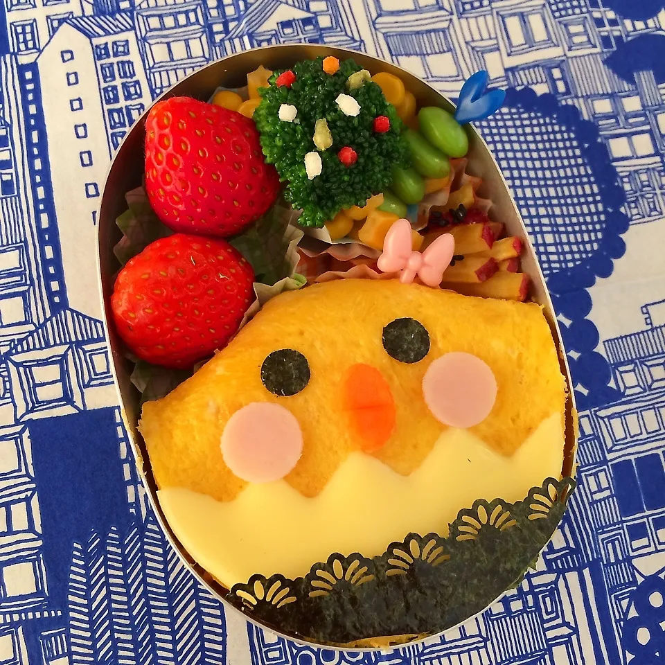 Snapdishの料理写真:ピヨピヨオムライス弁当|よしこ虫さん