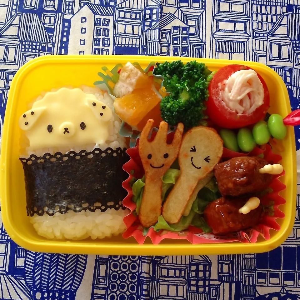 年少のお弁当|よしこ虫さん