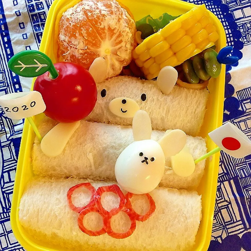 Snapdishの料理写真:オリンピック開催国記念弁当|よしこ虫さん