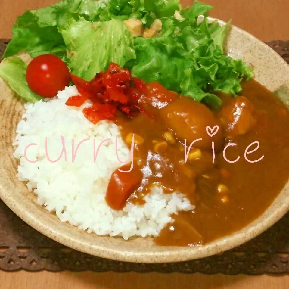 今日のお昼ごはん♪チキンカレー(*^^*)|さゆりんさん