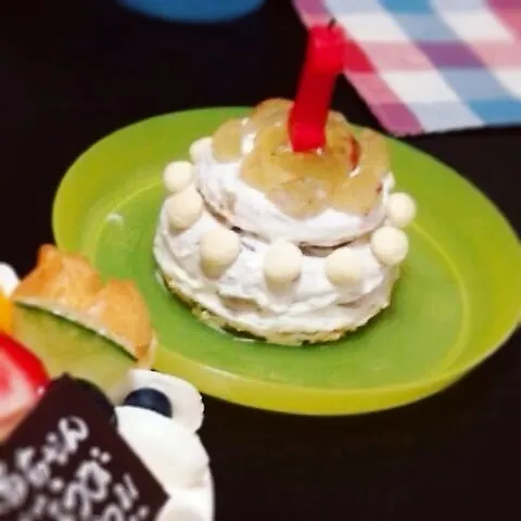 Snapdishの料理写真:娘の誕生日ケーキ☆|maronさん