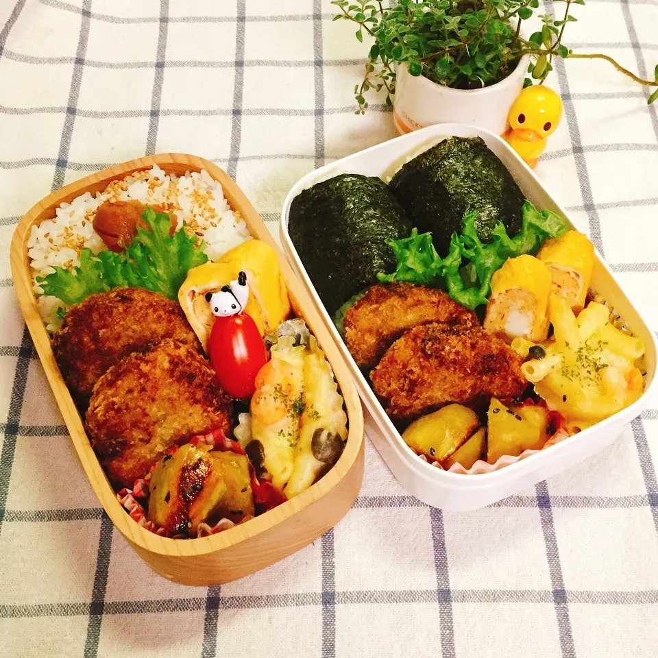 Snapdishの料理写真:息子＆母お弁当♪|れもんてぃさん