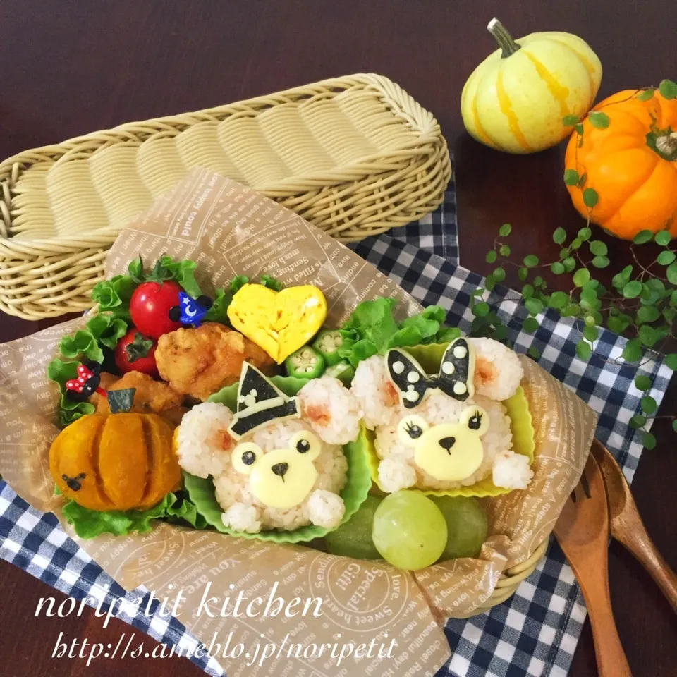 ハロウィンミッキー&ミニーのお弁当♡|noripetit(のりP)さん