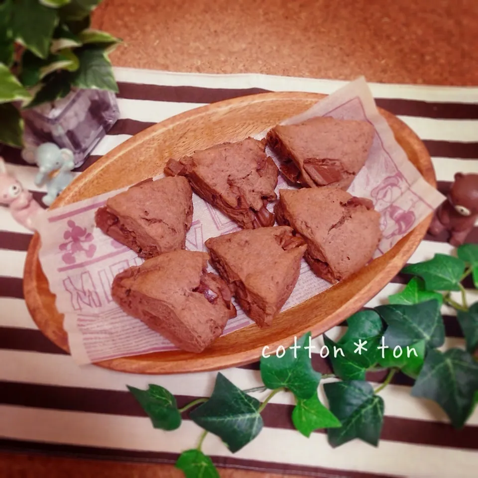 えこさんの♡お豆腐チョコスコーン|こっとんとんさん