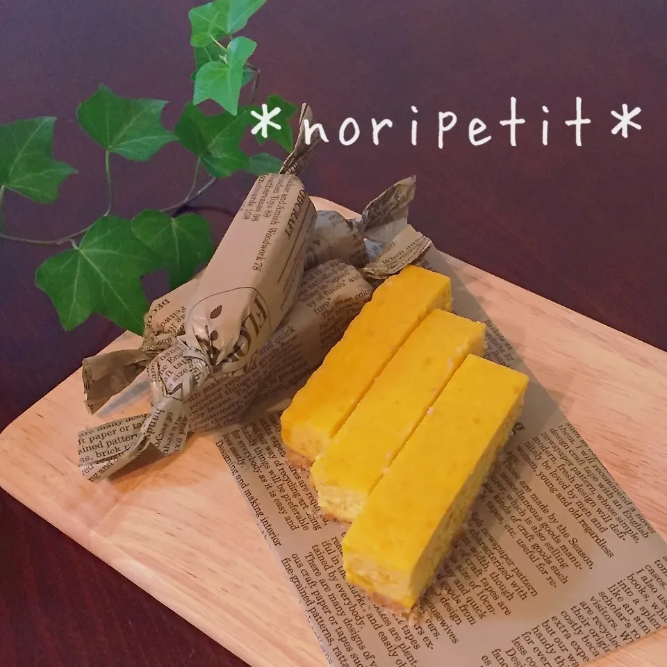 kiriとヨーグルトdeかぼちゃホワイトチョコチーズケーキ|noripetit(のりP)さん