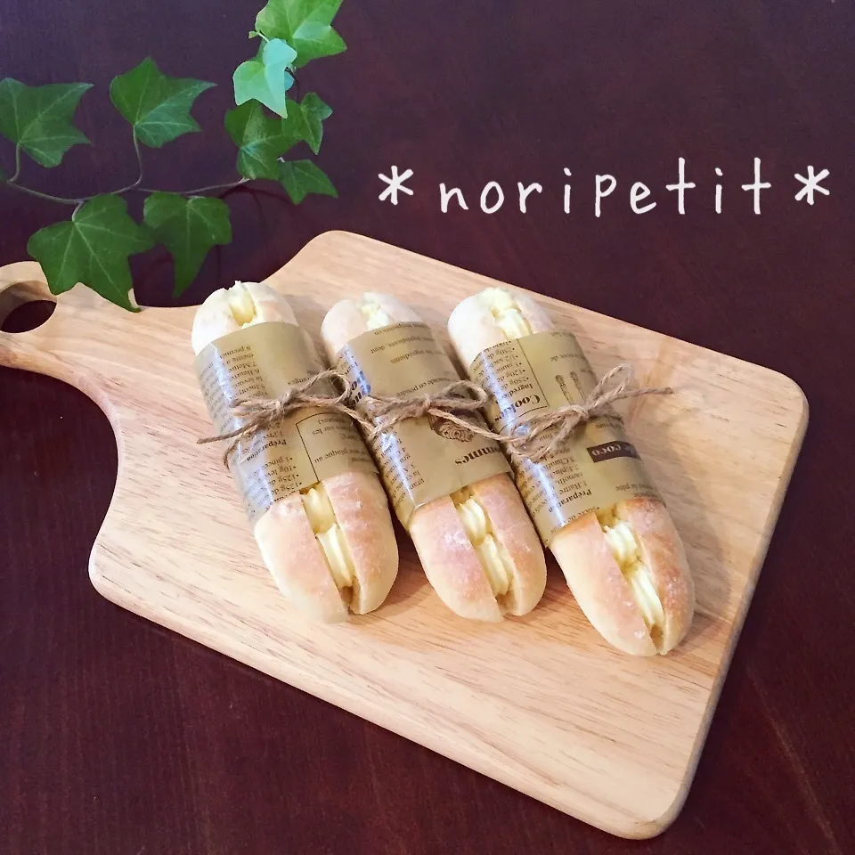 捏ねずにレンジ発酵de簡単おいしい♡ミルクフランス♡|noripetit(のりP)さん