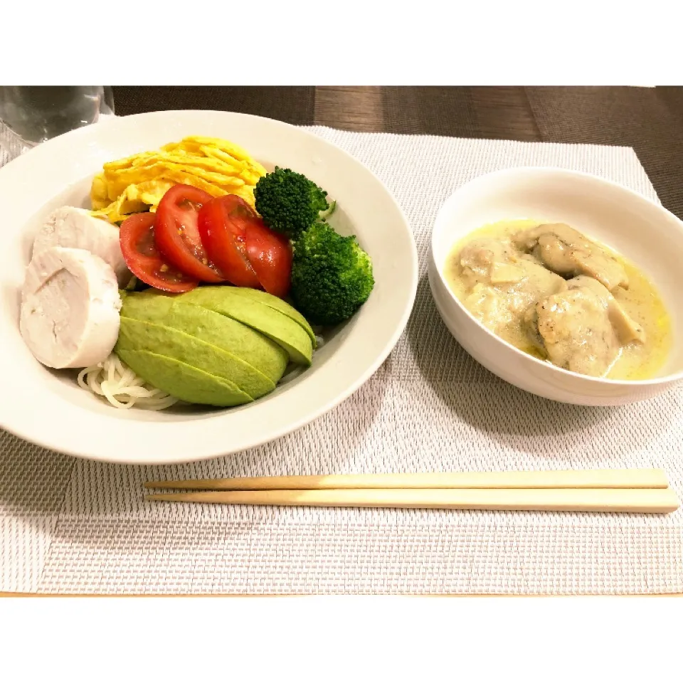 Snapdishの料理写真:アボカド冷やし中華|うたままさん