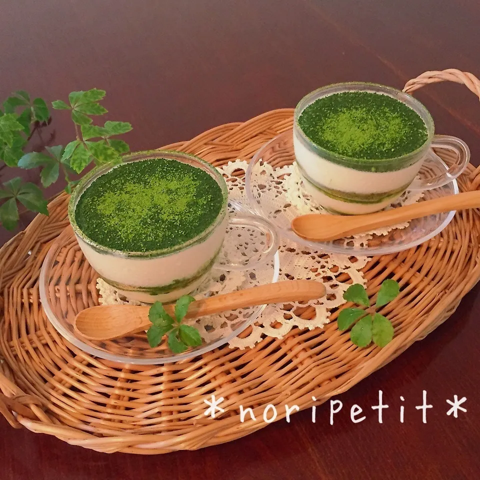 生クリなし♡簡単♡ヘルシー美味しい♡お豆腐抹茶ティラミス♡|noripetit(のりP)さん