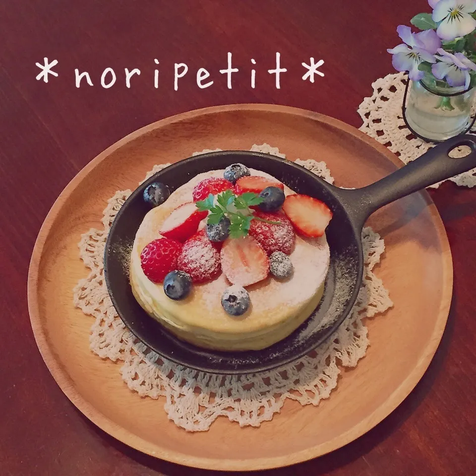 HMde簡単〜もちふわ♡お豆腐パンケーキ♡|noripetit(のりP)さん