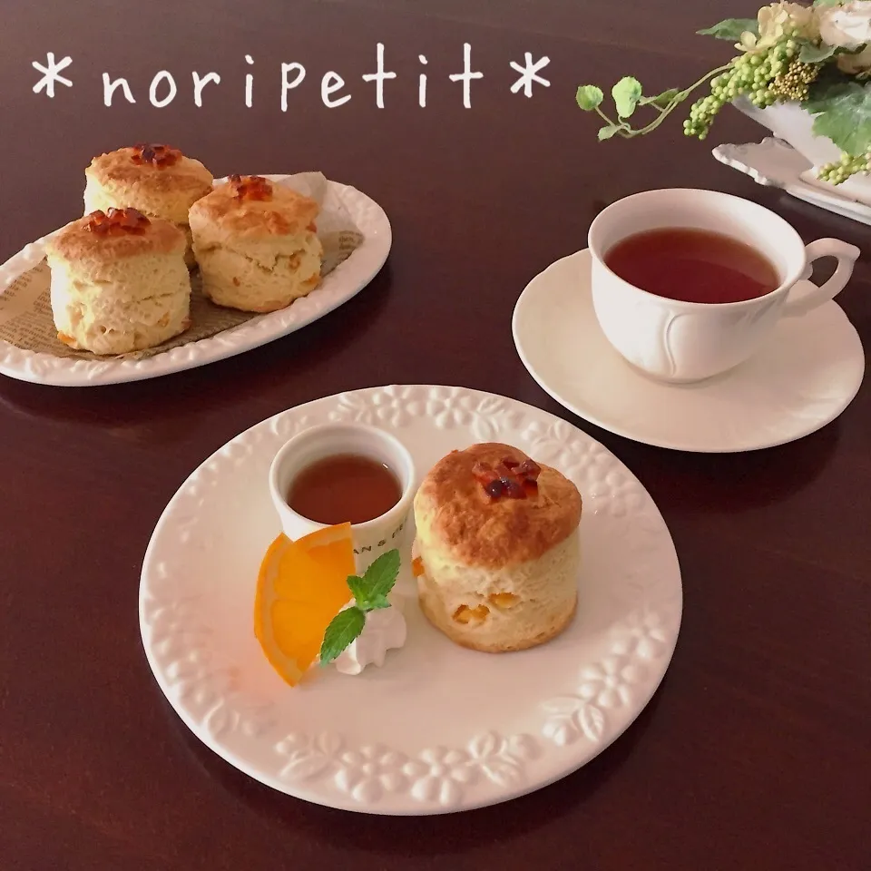 バター・卵なし♡簡単♡スタバ・オレンジビスケット風♡|noripetit(のりP)さん