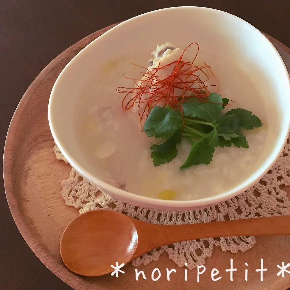 炊飯器de簡単 参鶏湯♡寒い日にほっこり♡あたたまるよ|noripetit(のりP)さん