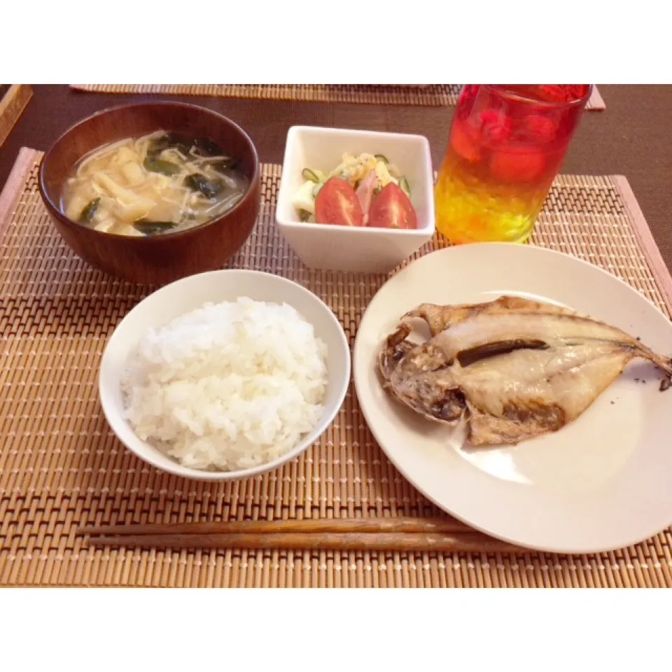 魚干物定食|うたままさん