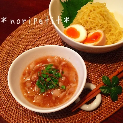 Snapdishの料理写真:簡単 濃厚うま〜い♡Wスープ つけ麺|noripetit(のりP)さん