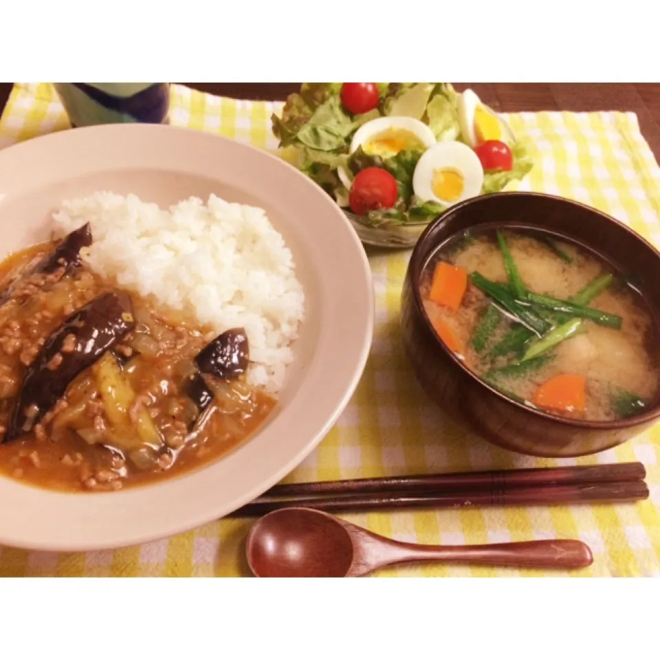 麻婆茄子丼|うたままさん