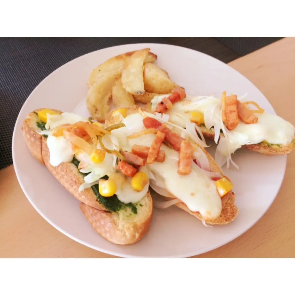 バケットピザ|うたままさん