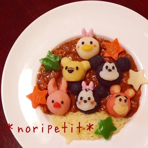 Snapdishの料理写真:【ディズニー祭り】つむつむカレー♪♪♪|noripetit(のりP)さん