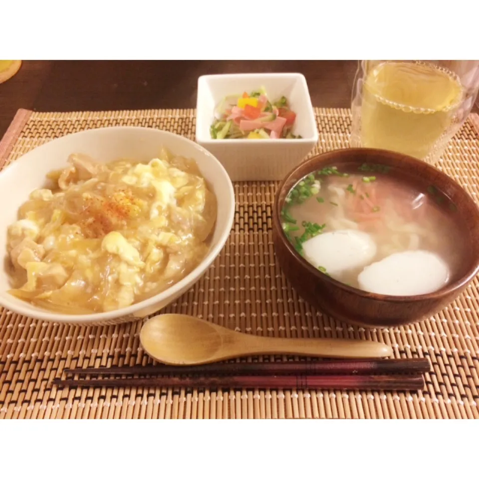 親子丼定食|うたままさん