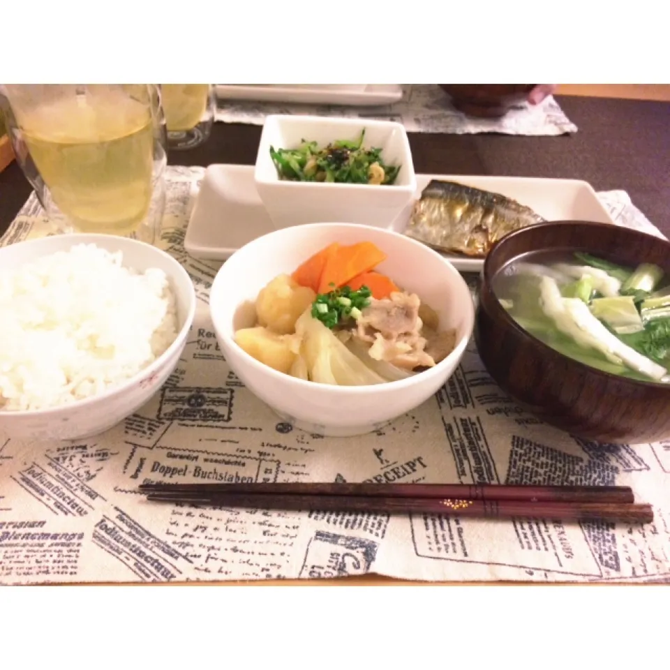 肉じゃが定食|うたままさん