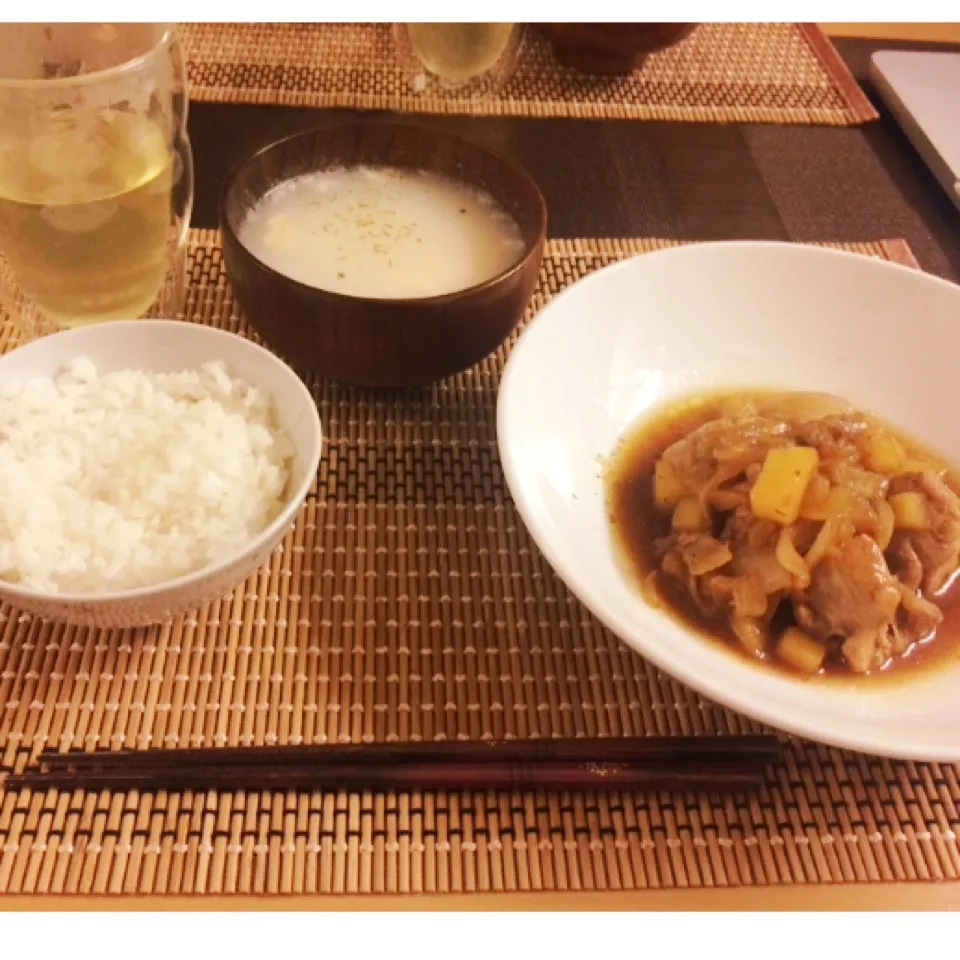 旦那様作風邪ご飯|うたままさん