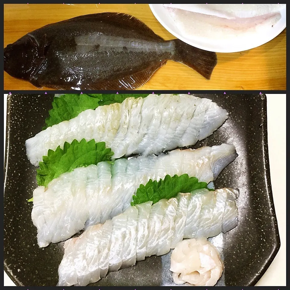 釣り魚  ヒラメのお刺身|9421beruさん