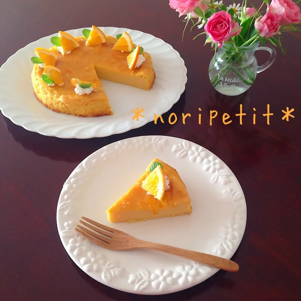 Snapdishの料理写真:簡単♡混ぜて焼くだけ〜オレンジ香る♪さつまいもケーキ♡|noripetit(のりP)さん