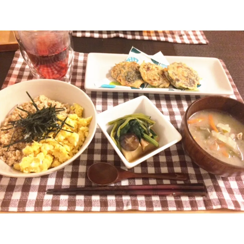 鶏そぼろ丼|うたままさん