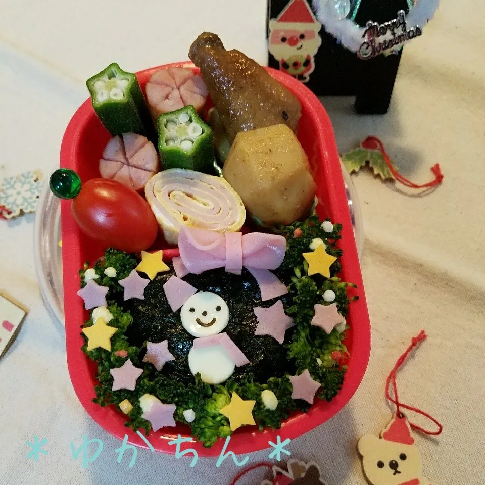 幼稚園弁当☆雪だるま⛄|ゆかちんさん