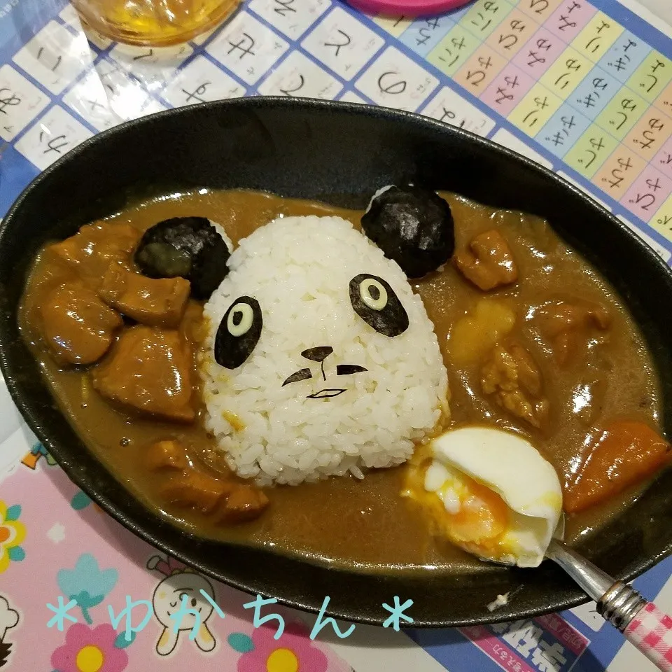 Snapdishの料理写真:おうちご飯☆ドッパンダ＊デコカレー|ゆかちんさん