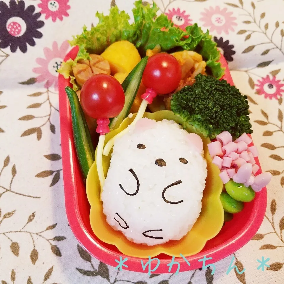 Snapdishの料理写真:幼稚園弁当☆すみっコぐらし＊しろくま|ゆかちんさん