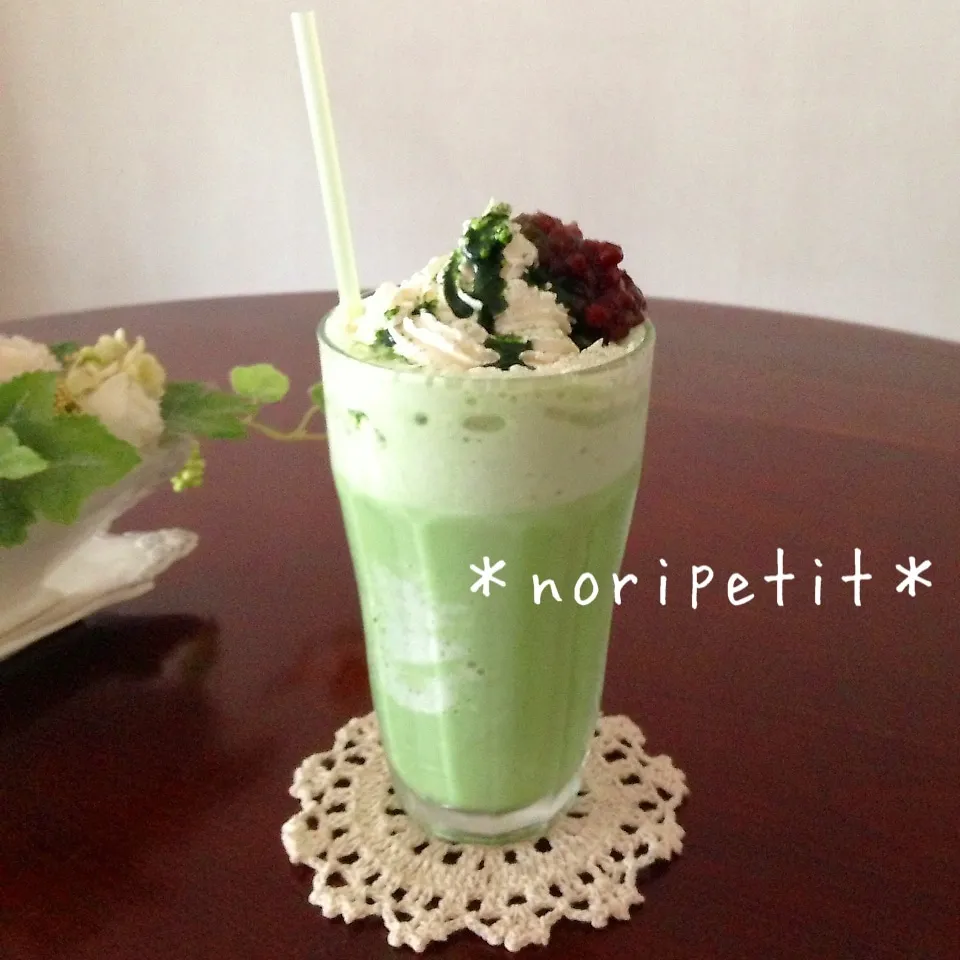 簡単〜すぐできちゃう♪ひんやり抹茶フラペチーノ♡|noripetit(のりP)さん