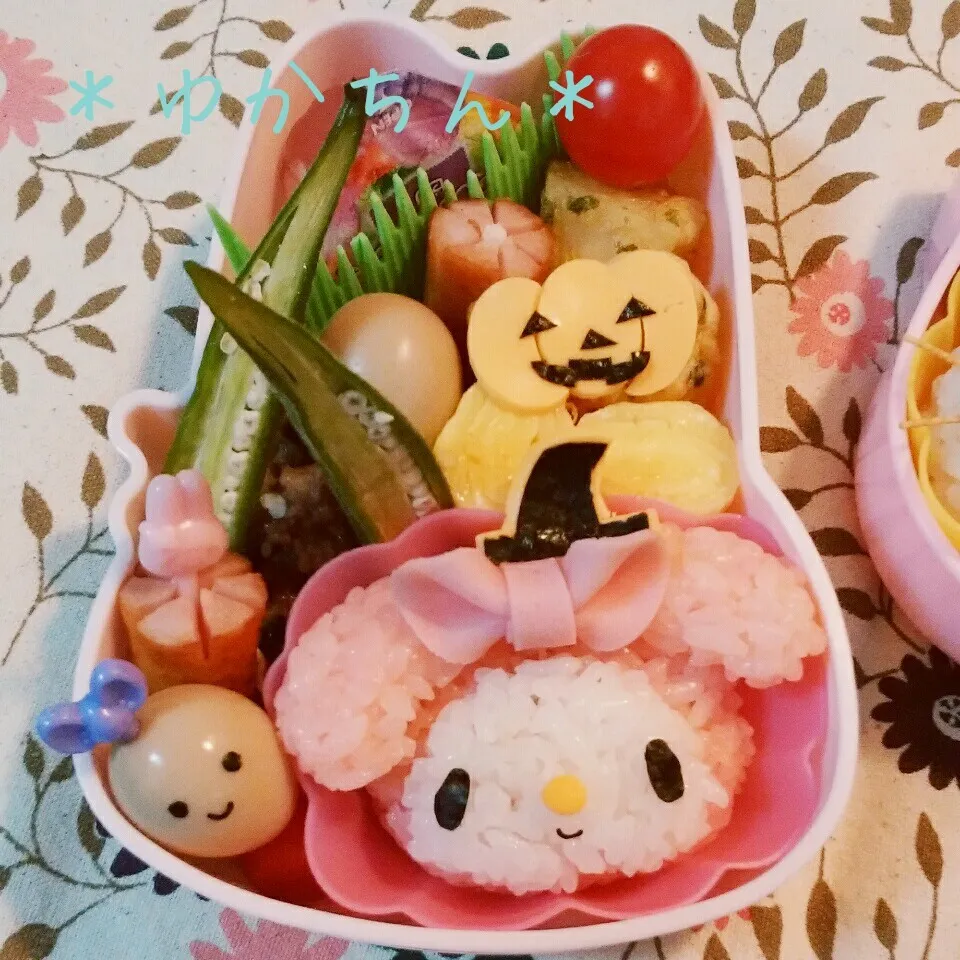 幼稚園弁当☆マイメロキャラ弁＊ハロウィン弁当|ゆかちんさん